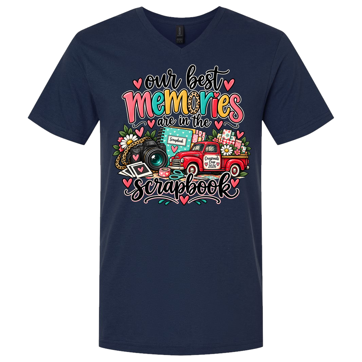 2026 CROSSROADS CROP V-NECK TEE